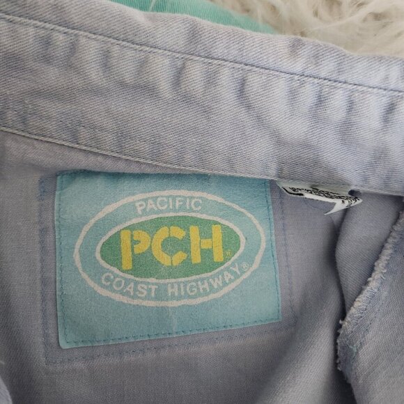 Vtg 80s Pacific Coast Highway Shirt S PCH Tropics Colorblock Surf‎ Short Sleeve - Picture 3 of 16
